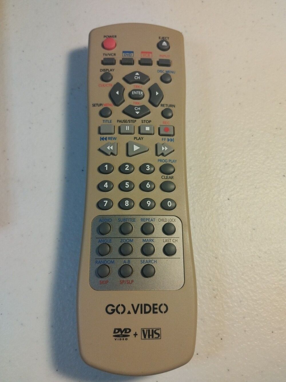 Go Video WR104400RM Dvd/Vcr Combo Remote Control - Tested & Works